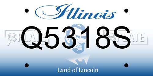 Q5318S Illinois License Plate