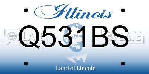Q531BS Illinois License Plate