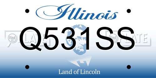 Q531SS Illinois License Plate