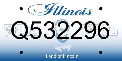 Q532296 Illinois License Plate