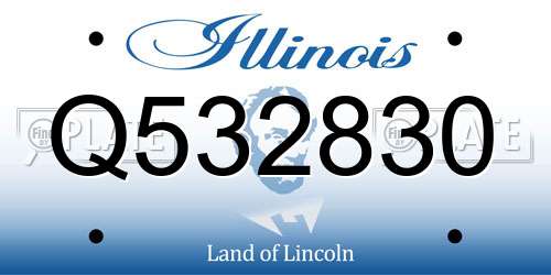 Q532830 Illinois License Plate