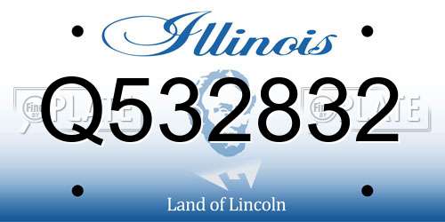 Q532832 Illinois License Plate