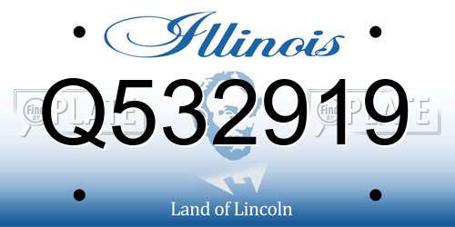 Q532919 Illinois License Plate