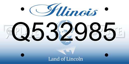 Q532985 Illinois License Plate