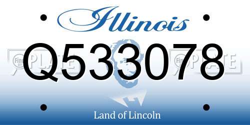 Q533078 Illinois License Plate