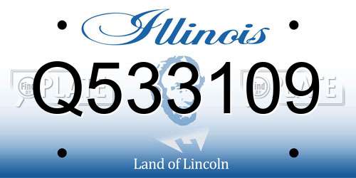 Q533109 Illinois License Plate