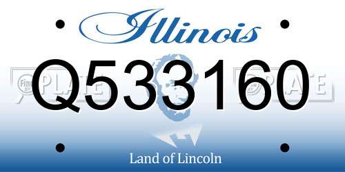 Q533160 Illinois License Plate