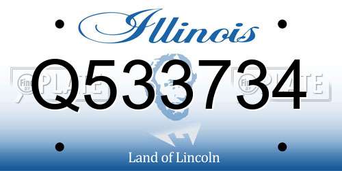 Q533734 Illinois License Plate