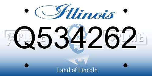 Q534262 Illinois License Plate