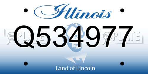 Q534977 Illinois License Plate