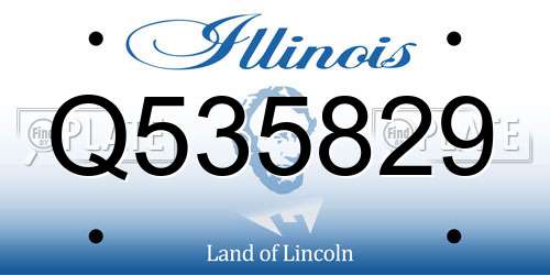 Q535829 Illinois License Plate