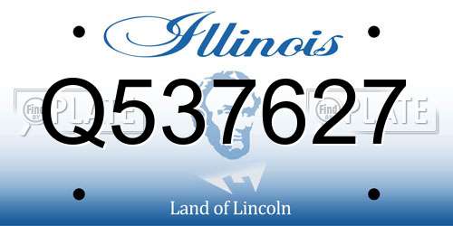 Q537627 Illinois License Plate