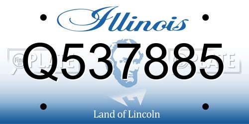Q537885 Illinois License Plate