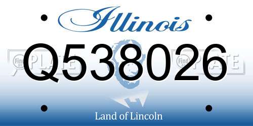 Q538026 Illinois License Plate
