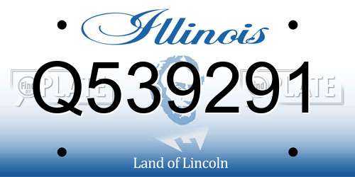 Q539291 Illinois License Plate