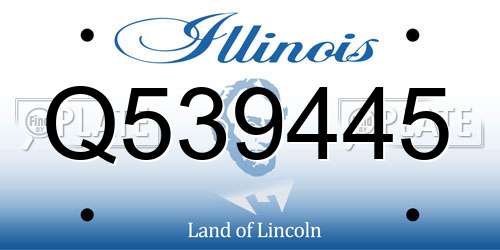 Q539445 Illinois License Plate