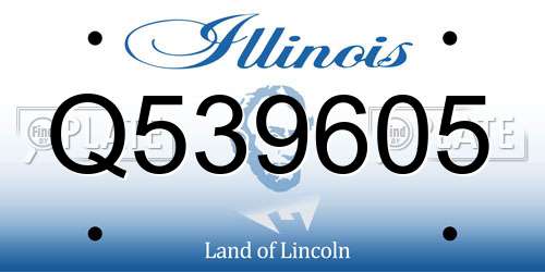 Q539605 Illinois License Plate