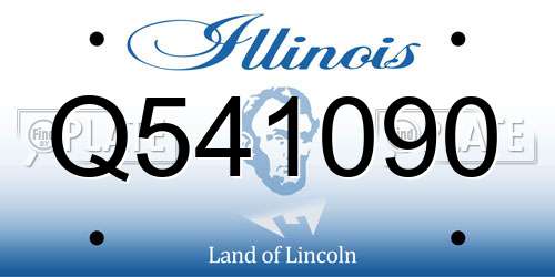 Q541090 Illinois License Plate