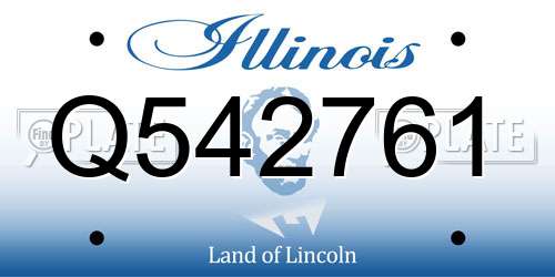Q542761 Illinois License Plate