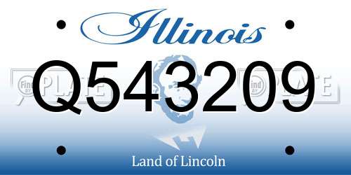 Q543209 Illinois License Plate