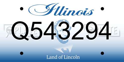 Q543294 Illinois License Plate