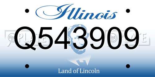 Q543909 Illinois License Plate