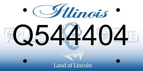 Q544404 Illinois License Plate
