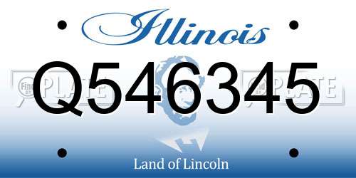 Q546345 Illinois License Plate