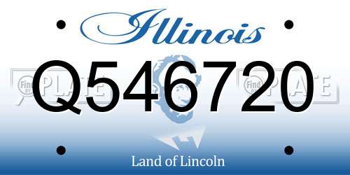 Q546720 Illinois License Plate