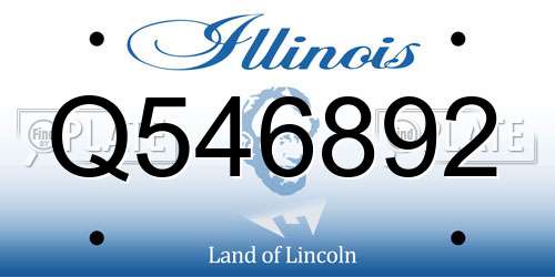 Q546892 Illinois License Plate