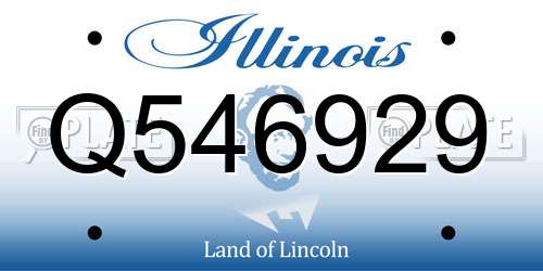 Q546929 Illinois License Plate