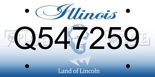 Q547259 Illinois License Plate