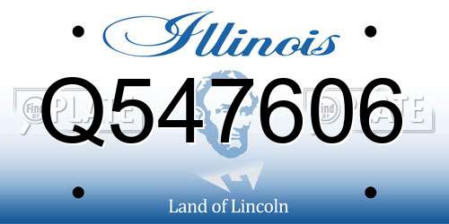Q547606 Illinois License Plate