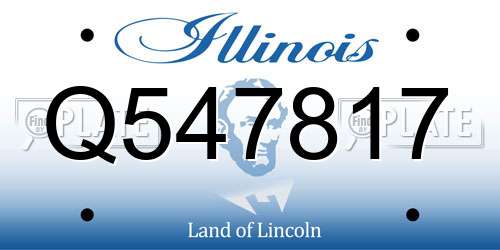 Q547817 Illinois License Plate