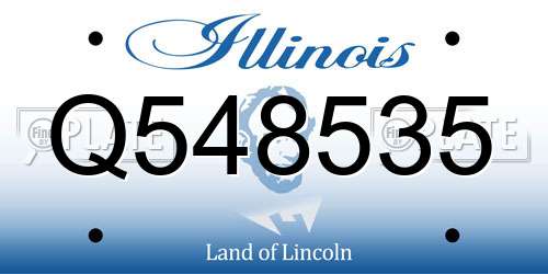 Q548535 Illinois License Plate