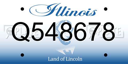 Q548678 Illinois License Plate