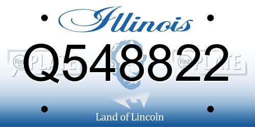 Q548822 Illinois License Plate
