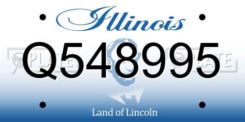 Q548995 Illinois License Plate