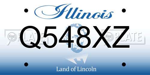 Q548XZ Illinois License Plate