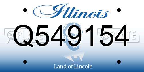 Q549154 Illinois License Plate