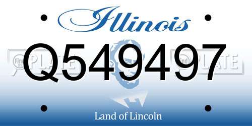 Q549497 Illinois License Plate