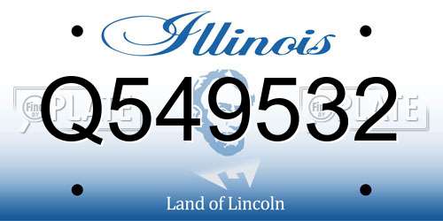 Q549532 Illinois License Plate