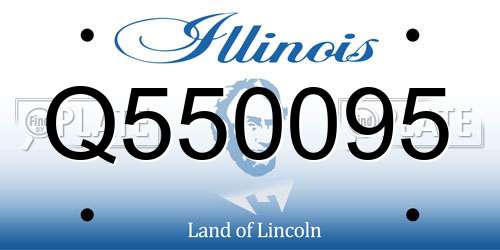 Q550095 Illinois License Plate