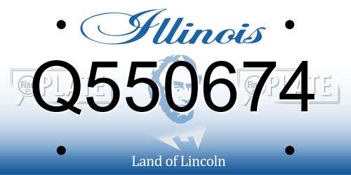 Q550674 Illinois License Plate