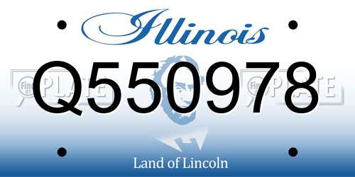Q550978 Illinois License Plate
