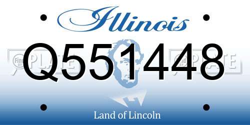 Q551448 Illinois License Plate