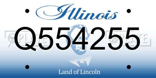 Q554255 Illinois License Plate