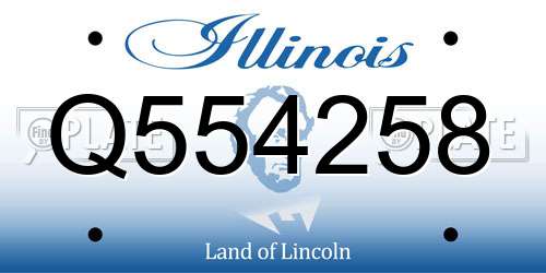 Q554258 Illinois License Plate