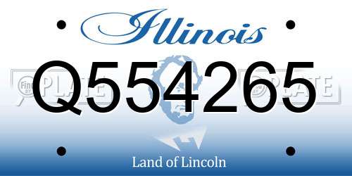 Q554265 Illinois License Plate
