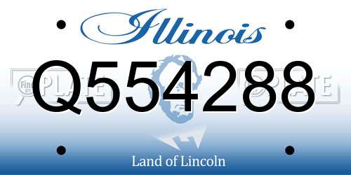 Q554288 Illinois License Plate